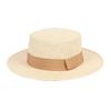 Summer Seaside Beach Outdoor Men's and Women's Woven Hats Top Hat Flat Top Breathable Sunscreen Sunshade Straw Hat