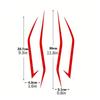1/5 Blatt Reflektierende Coole Frontzug-Scheinwerfer-Aufkleber Motorrad-Verkleidungsaufkleber Dekoration Für Kawasaki Ninja Ninja400 H2 H2Sx