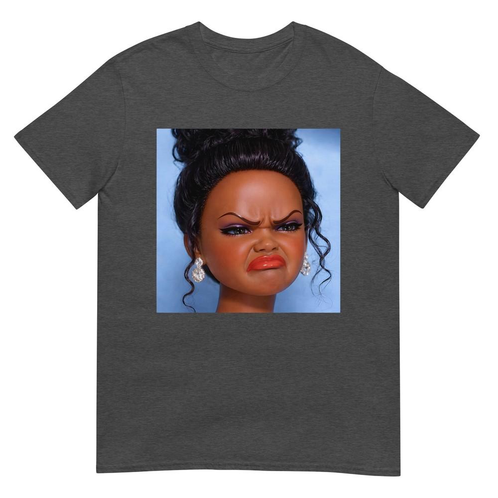 Angry Disgusted Black Doll Face Meme Tshirt