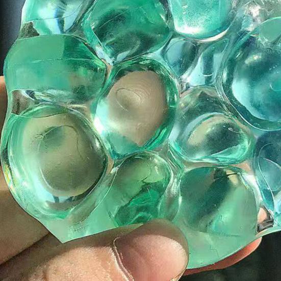 1/4Pcs Shapeable Bead Filled Stress Ball Anxiety Stress Relief Beaded Ball Squeeze Toy Portable Travel Soft TPR Textured Ball Sensory Fidget Toy