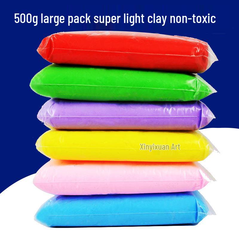 24barevný balíček dětské modelovací hmoty - 500g DIY sada na výrobu figurek