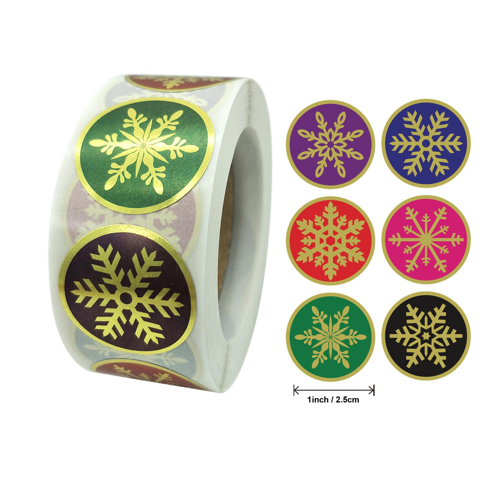 

Pack Sticker Christmas Holiday Gift Decorating Gift 1 Roll 500 Posts Christmas 2.5cm / 1inch
