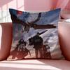 Anime D-Dota: Dragon'S Blood Cushion Cover Breathable Linen Pillowcase Summer Odorless Eco-Friendly Invisible Zipper Washable