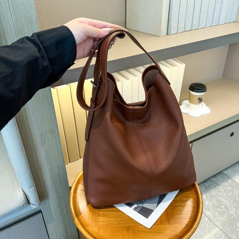 Light Luxury PU Solid Color Hasp Hot Sale Shoulder Bags 2026 High Quality Large Capacity Unique Design Crossbody Bags for Women