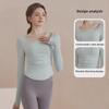 Youyou Women's Quick-Dry Yoga & Pilates Long Sleeve Tops - 2025 Collection