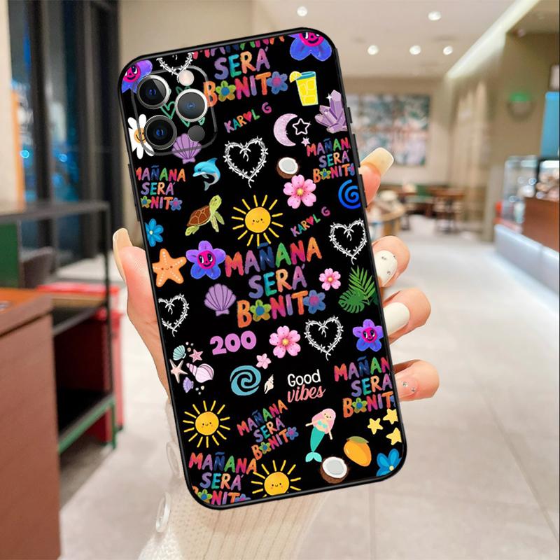 Karolg Manana Sera Bonito Phone Case For iPhone 17 Air 16 15 13 11 12 14 Pro Max Mini 15 16 Plus 16e Protective Cover