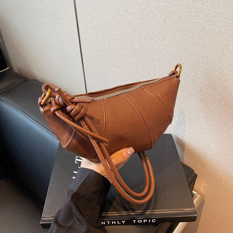 Damen Retro Croissant Umhängetasche - Neue Kleine Schulter Knödeltasche