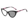 Women's Ultralight Pochromic Glasses Fashion Discoloration Cat Eye Reading Glasses Men Trendy Retro Far Sight Eyeglasses