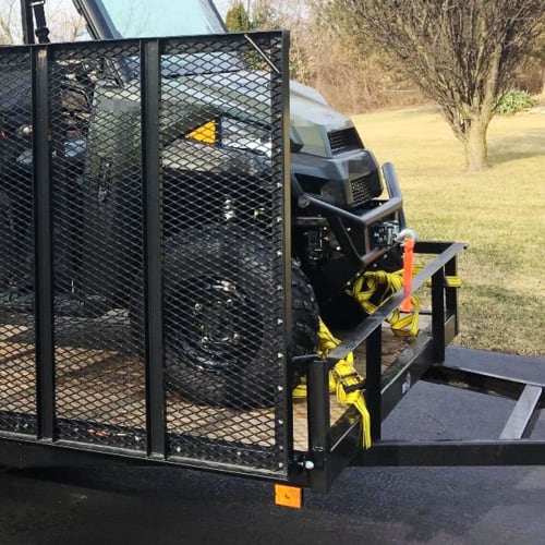 HFS(R) Ratchet Lashing Belts, Set of 2, 3.8cm x 4.5m, Breaking Strength 1.35t, Easy to Use, Fastening and Secures, Multi-Purpose, for Moving, Towing,