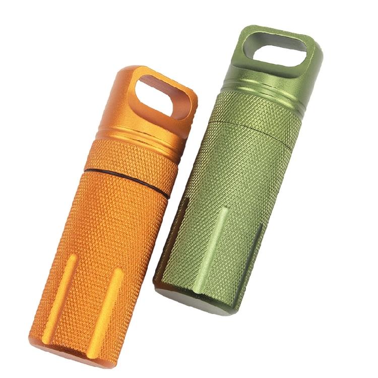 Aluminum Alloy Pills Box Waterproofs Medicine Box Case Keychains Holder Container Bottles Small Travel Medicine Bottle