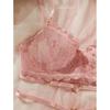 Lover Sexy and Comfortable Ultra-thin Sex Lace Mesh Semi-transparent Gathering Top Support Girls Underwear Set Sex Underwear