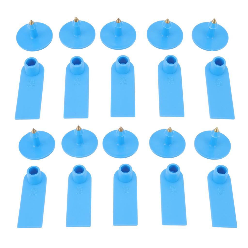 100Pcs Ear Tag Professional Livestock Blank Ear Tag for Pigs Cows Cattles Sheeps Blue