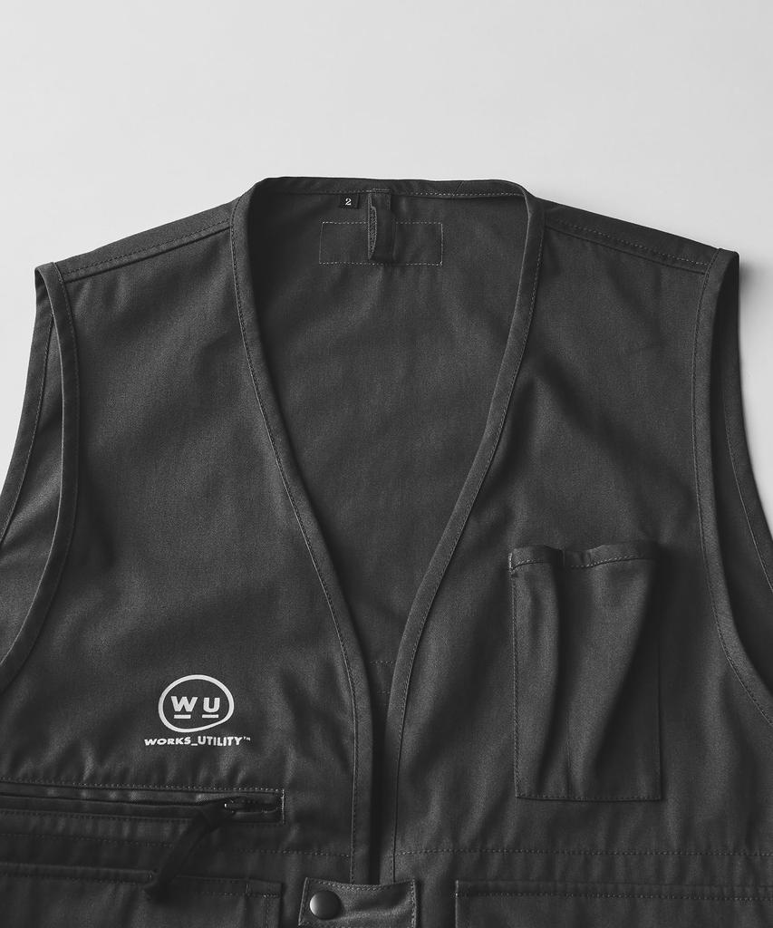 GORDON MILLER Unisex arbeidsvest VIBTEX Str 1 M størrelse Koksgrå 1767074 WORKS_UTILITY (JP tilsvarende)