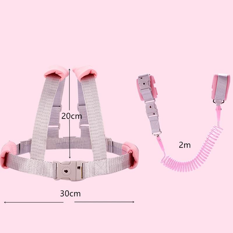 Infants and Young Children's Loss Prevention Belt Traction Rope Baby Loss Prevention Bracelet 2m Spring Rope Walking Baby Safety