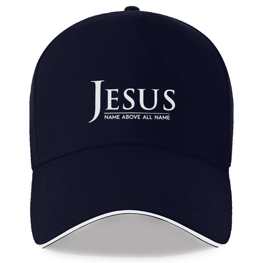 Jesus Name Above All Name Baseball Cap Adjustable Polyester Unisex Four Season Sporty Hat