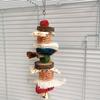 Birds Hanging Chew Toys Natural Corn Cob Loofah Set Cage Accessories For Large Medium Small Parrots