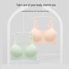 Women's Seamless Sports Bra: Thin Strap, Side Support, Anti-Sag, Fixed Cup, Plus Size, Large Bust, Beautiful Back Design