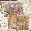 PET Miniature Landscapes Stickers Collection 3D Miniature Scene Collage  Creative Play