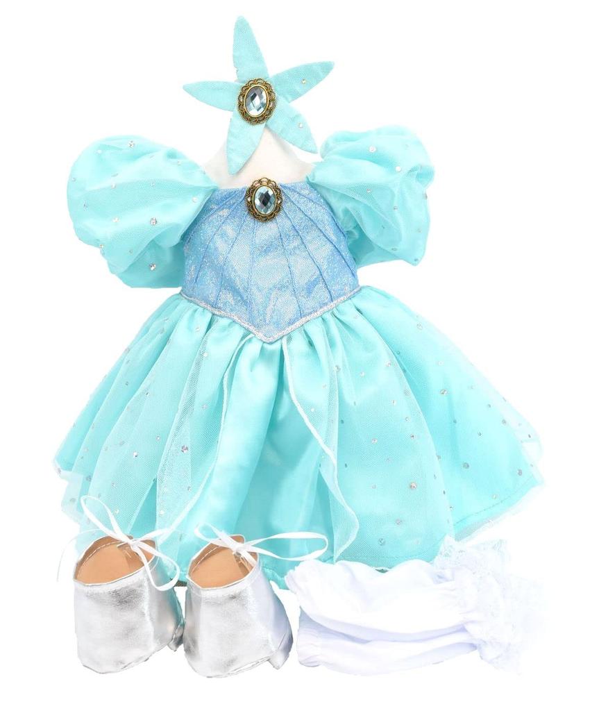 Teddy Bear Online Store Alice Stella Lou Costume Little Mermaid Ariel for Small Size Dress-Up (No Body) (Stella Lou)