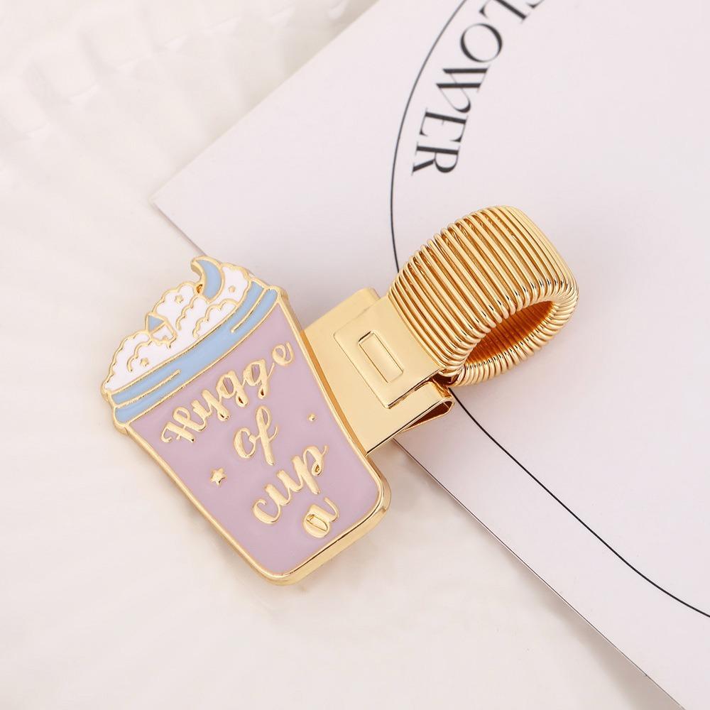 

Portable Metal Metal Pen Holder Cartoon Retro Pen Clip Notebook Clip Student фіолетовий