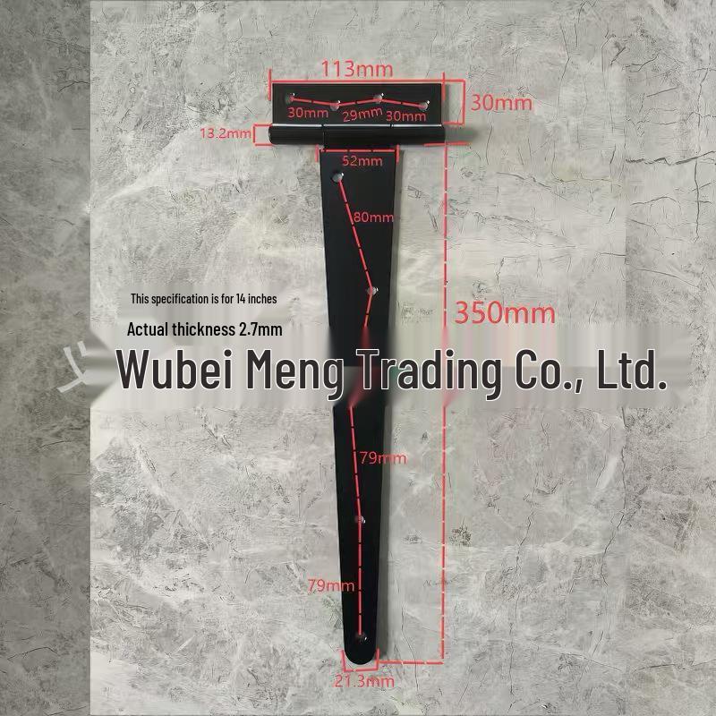 T-Hinge Shed Door Hardware: T-Type Hinge for Wooden Fence & Barn Door