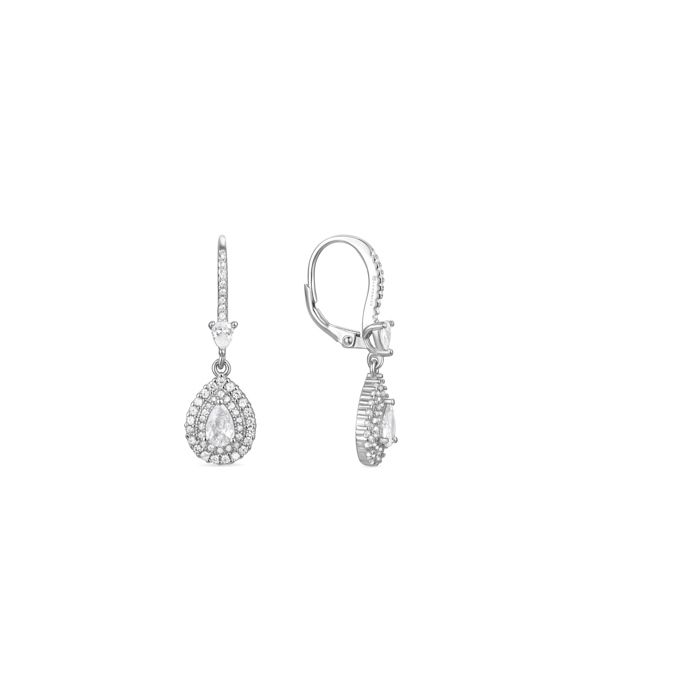 Boucles d'oreilles - LUXENTER - Shiyi - Argent 925 - Zircon Cubique - Plaqué Rhodium