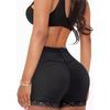 Women Butt Padded Enhancer Underwear Buttock Lifting Removable Sponge Pad Hip Lift Shorts Black M