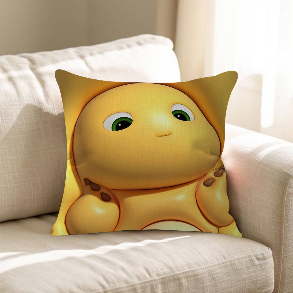 Cute NNailong Pillow Covers Cartoon Sofa Decorative Home Doublesided Printing Short Plush Cute Cushion Cover