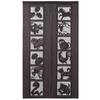 Noren Twelve Zodiac Animals Brown 88cm Wide X 147cm Long Zodiac Animals Split Section Can Be Freely Cut Tapestry (Japanese Curtain) - - - Approx.