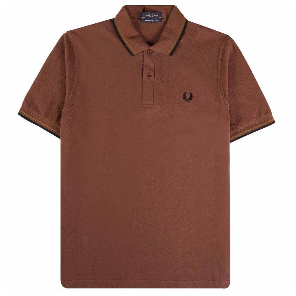 Fred Perry Mens Double Tipped Collar Polo Shirt