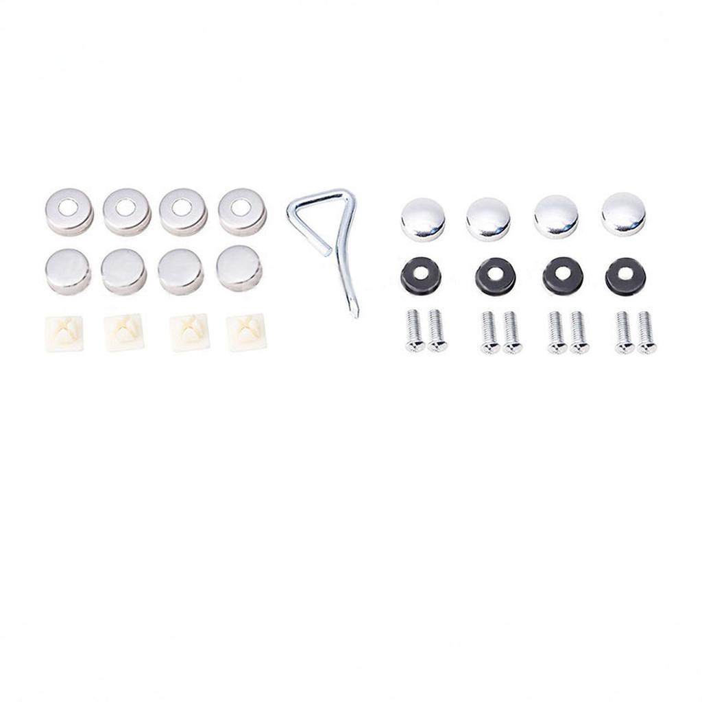 2 Holes Black License Plate Frames, Car License Plate