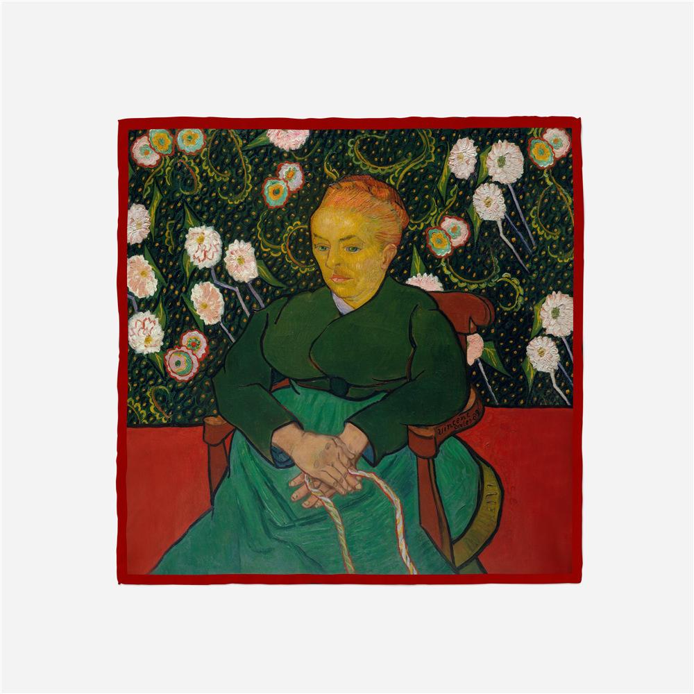 

53CM Small Square Scarf French Style Twill Satin Ladies Neck Scarf Women s Bandana Hijab Bag Neckerchief 53x53cm