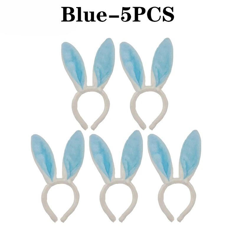 1-10PCS Plush Easter Bunny Ears Headband for Women Rabbit Ears Hairband Cosplay Costume Accessories for Girls and Easter Parties