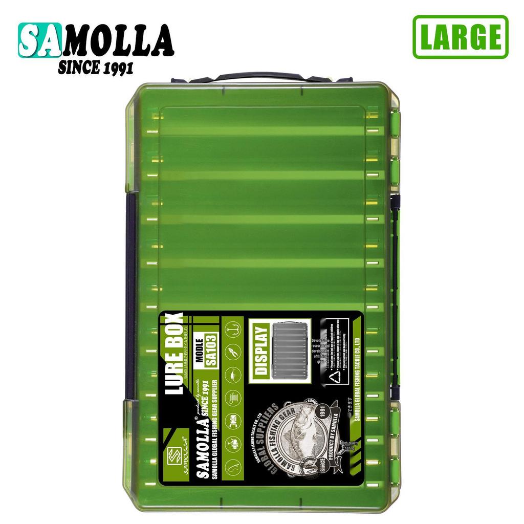 XL Double-Sided Tackle Storage Box for Fishing Lures, Bait, and Hooks