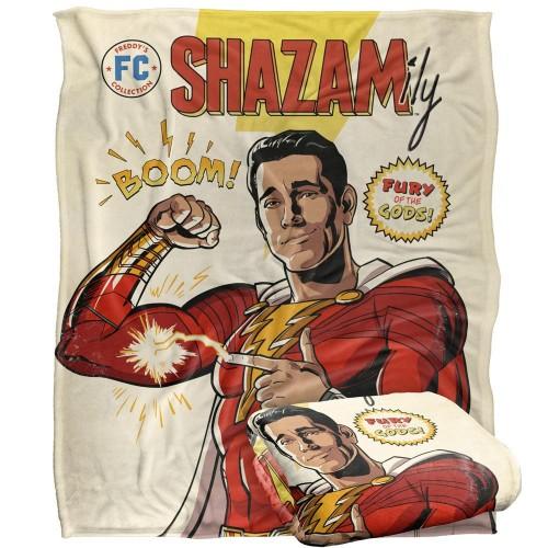 Shazam Comic Blanket