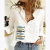 3D Printed Women's Fashion Casual Home Out Versatile Long Sleeve Shirt