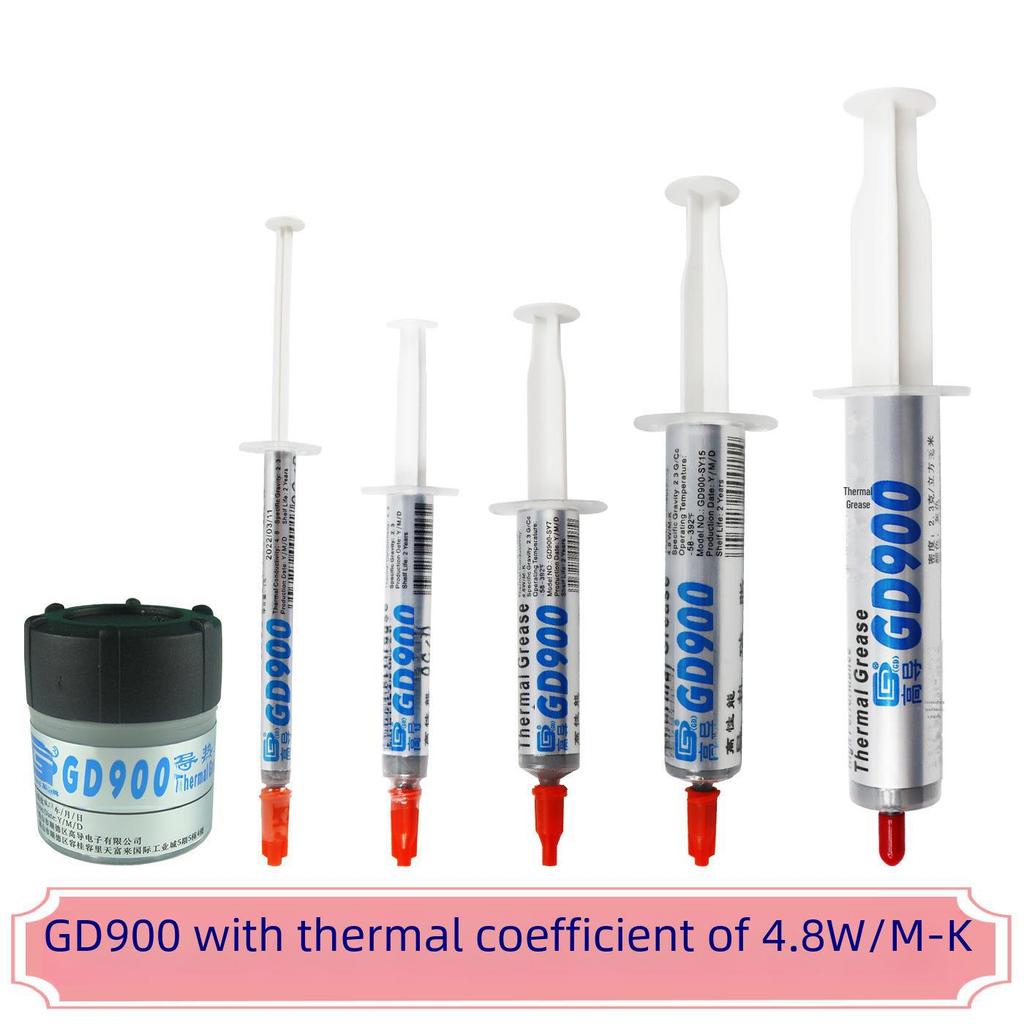 GD900 Thermal Grease: High Conductivity Silicone Paste for CPU/GPU, Available In 1/3/7/15/30g