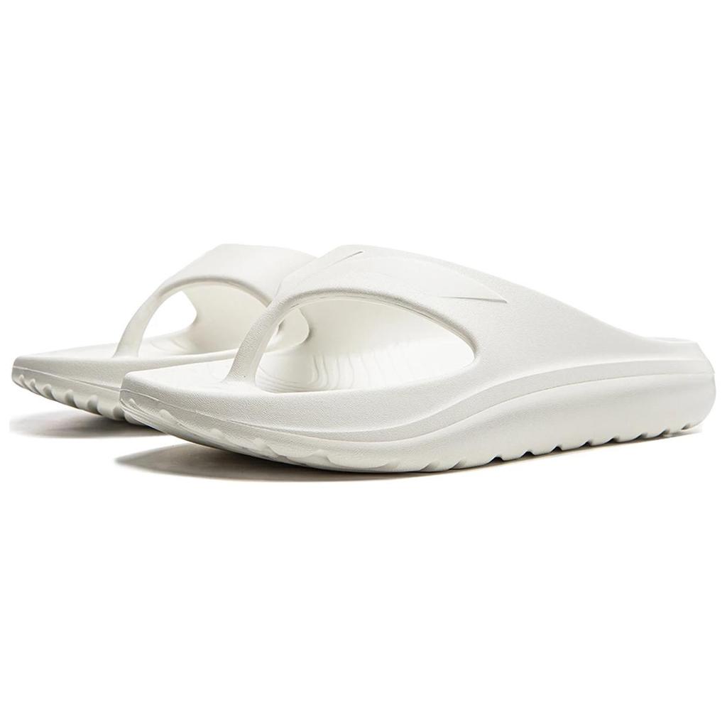 Li Ning Trendy Comfortable EVA Anti-Wear Non-Slip Flip Flops Unisex Footwear White AGAU017-1