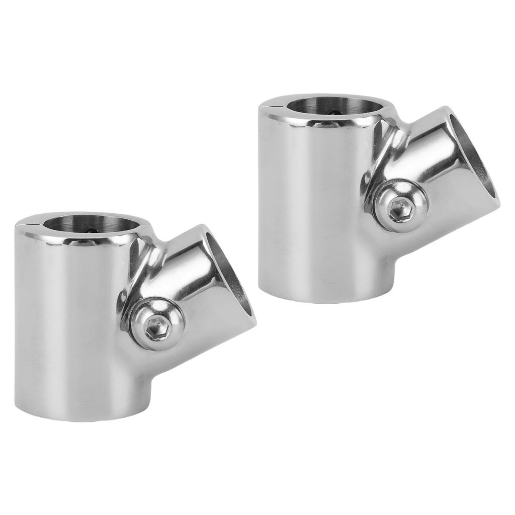 Boat Handrail Fitting 60 Degrees  316 Stainless Steel Polished Finish Stylish Look 3 Way Tee Handrail Pipe