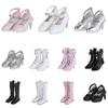 60CM Doll Shoes Princess High Heels Fashion PU Leather Boots Long Knee High Boots For 1/3 Bjd Doll Clothes Accessories