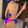 8 Colors Diamond Rhinestones Splicing Bikini Women Swimwear Female Swimsuit Two-pieces Bikini Set Bather Bathing Suit Swim