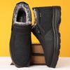 Men's Waterproof Non-Slip Winter Shoes - Thick Velvet Warmth for Middle-Aged and Elderly