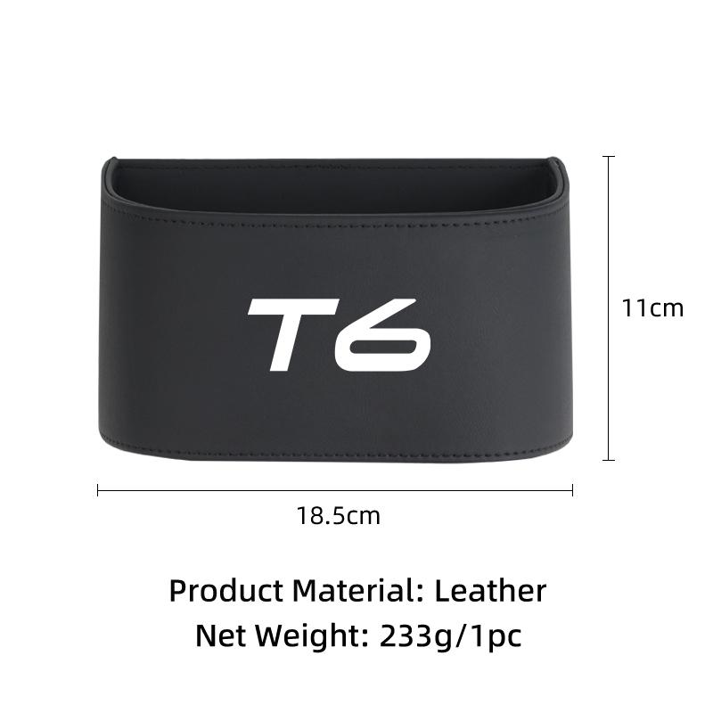 Auto Trapezförmiges Schräges Schwarzes Leder Tür Mehrfunktionales Staufach Für Volvo T6 XC60 XC90 S80 C30 S40 XV40 S70 XC70 KE3