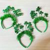 Tinsel Three Leaves Headband Girl Irish Holiday Christmas Cosplay Party Hairband