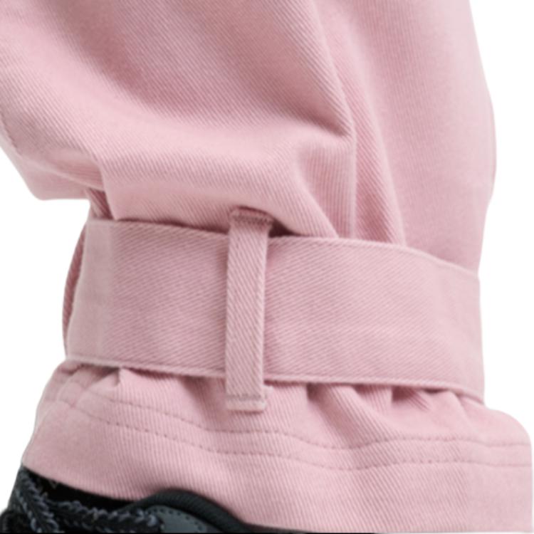 Fila Original Solid Color Cotton Multi-Pocket Loose Functional Cargo Pants Women Pants Dark-Cherry-Blossom F51W449801F-PK