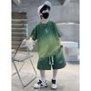 2023 Kids' Summer Sportswear: Boys' Korean Style Short-Sleeved Top & Wide-Leg Shorts Set