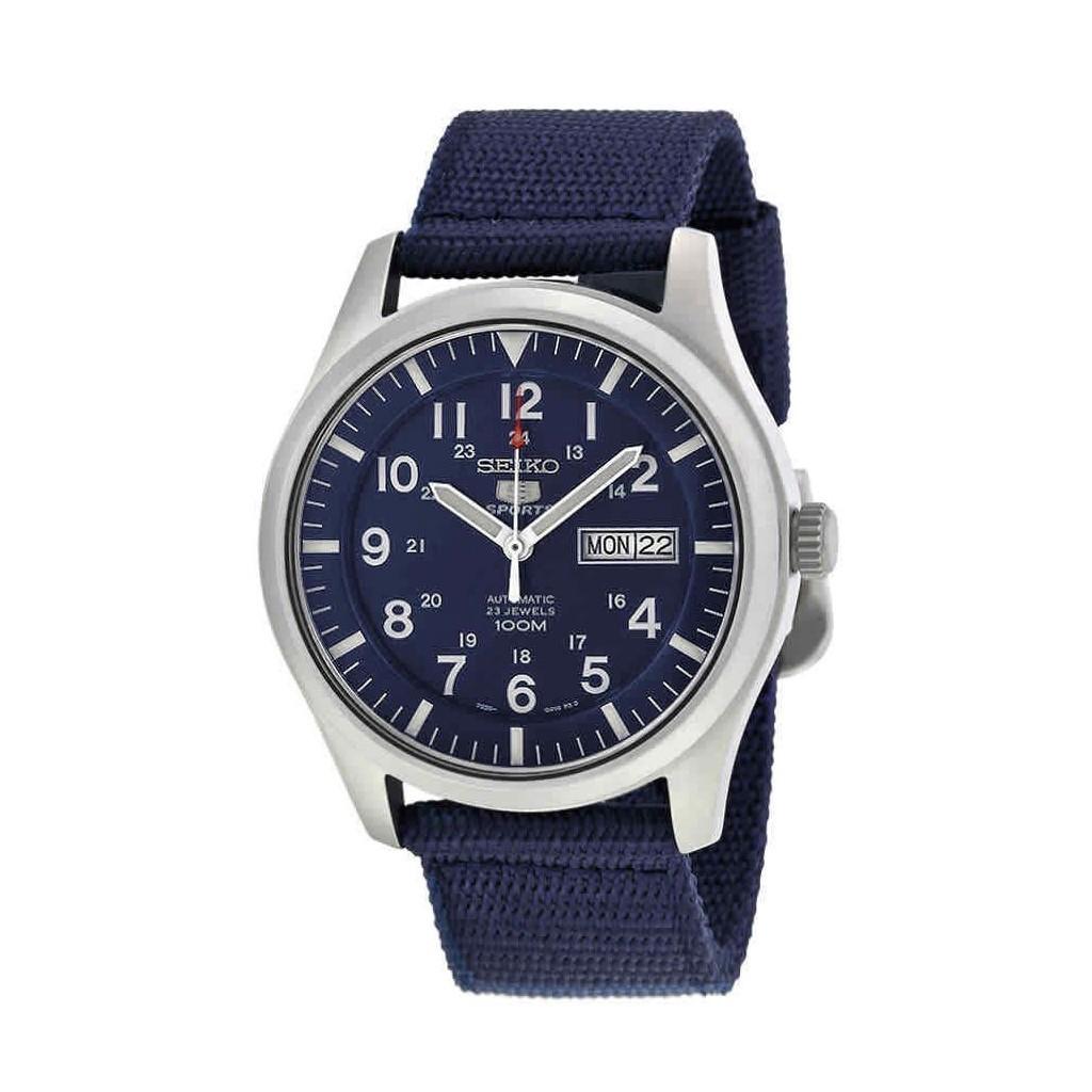 Восстановленные автоматические мужские часы Seiko 5 Sports SNZG11 SNZG11K1 SNZG11K синий