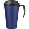Americano "Grande" 350 ml mug with spill-proof lid Blue