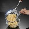 201 Stainless Steel Kitchenware Cooking Strainer With Wood Handle Pepper Seasoning Colander Sieve Utensils Filter Scoop Spoons