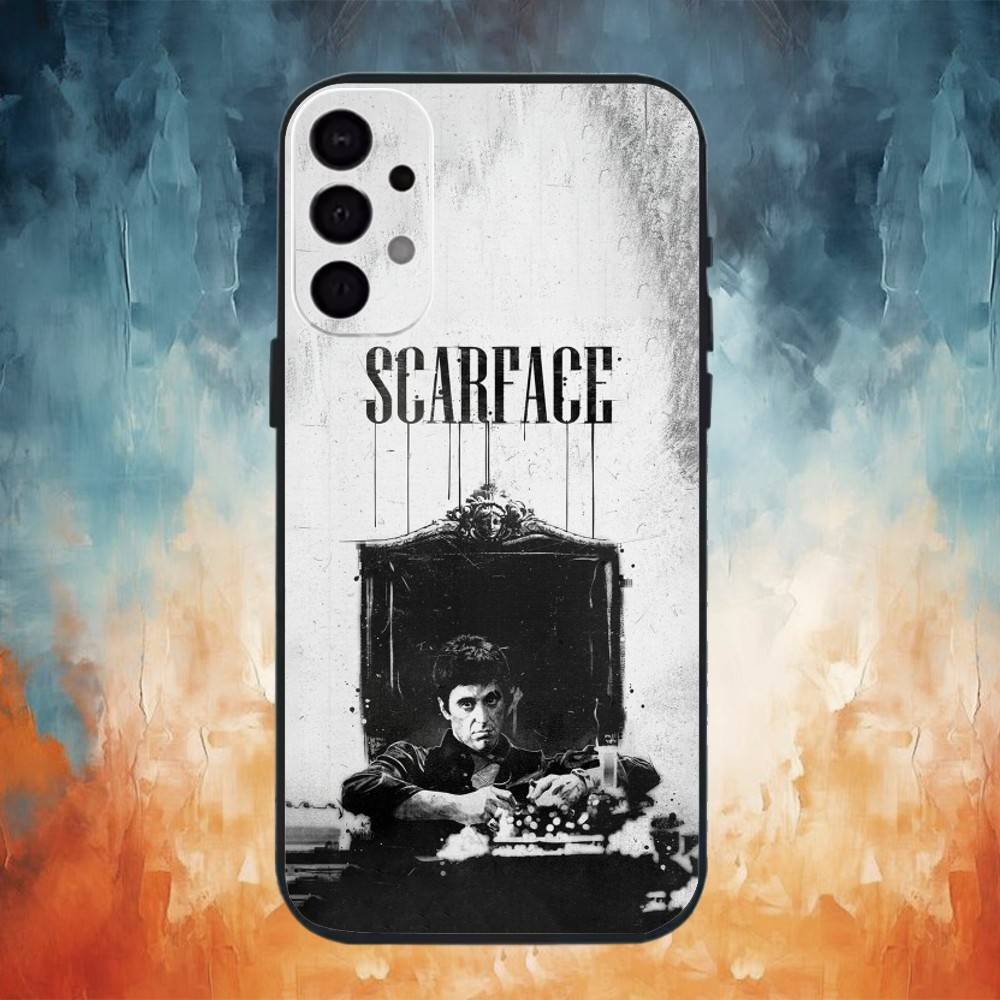 Classic Movie S-Scarface Phone Case For Samsung S26,25,24,23,22,30,21,10,9,Ultra,Plus,Lite Black Soft Case
